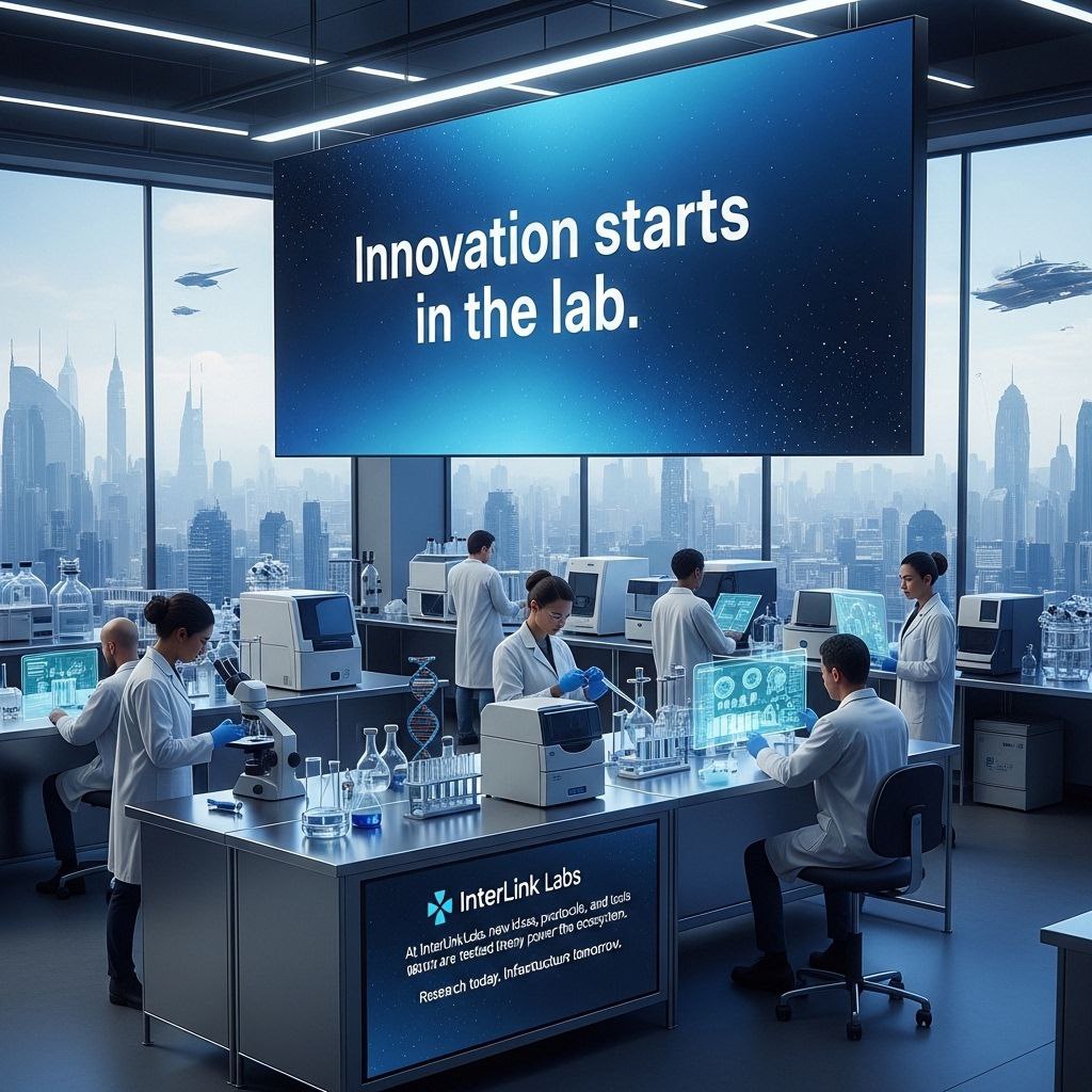 Innovation starts in the lab.
At InterLink Labs, new ideas, protocols, and tools are tested before they power the ecosystem.
Research today. Infrastructure tomorrow.
#INTERLINK #ITLG #ITL #ITLX