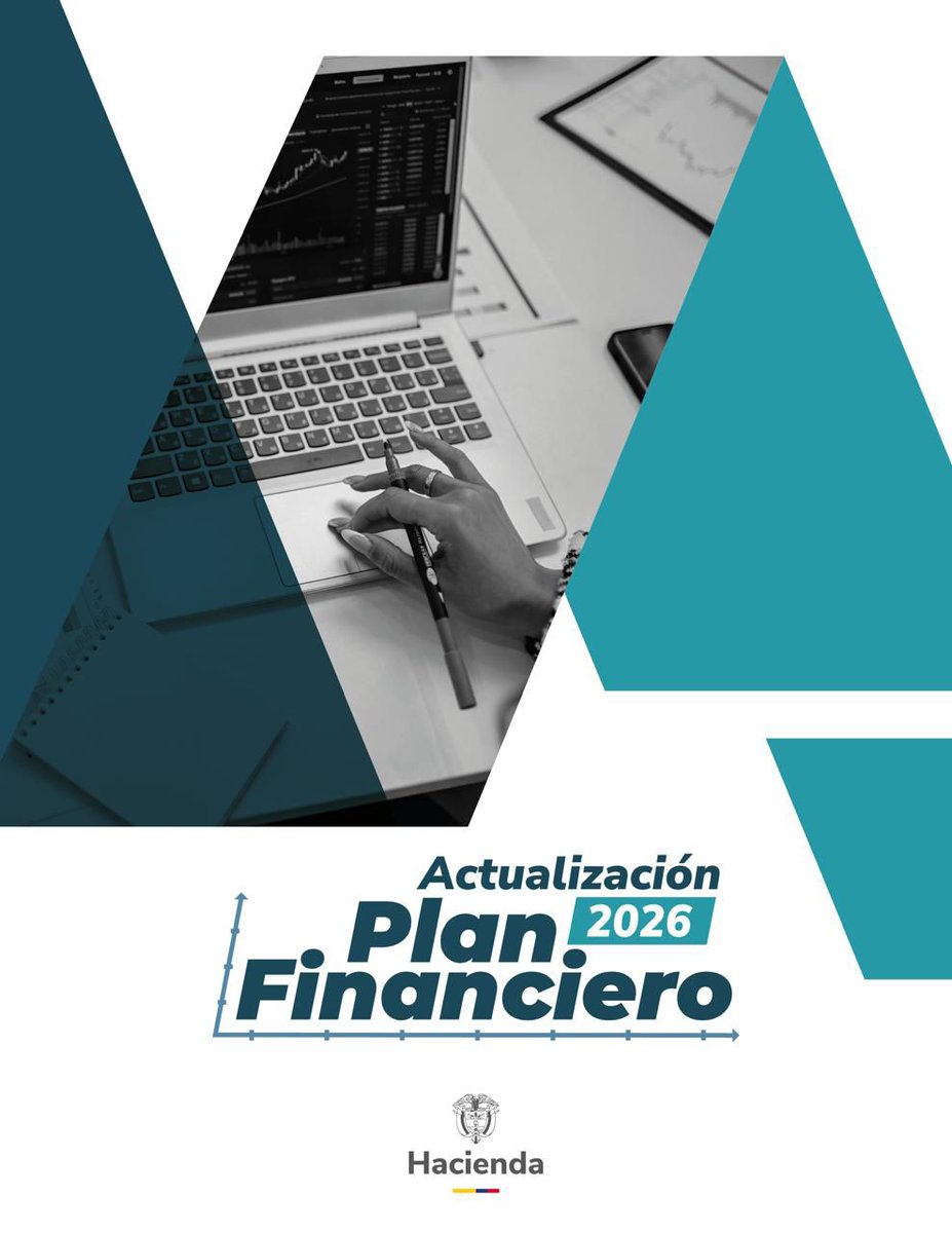 MinHacienda's tweet photo. Ya está disponible el Plan Financiero 2026 del @MinHacienda.
📊 Allí encontrarás los resultados macroeconómicos y fiscales de 2025, así como la estrategia y proyecciones del Gobierno nacional para 2026.

Conócelo aquí 👉🏼 https://t.co/zLGKMV4J3j https://t.co/pFBY3iIQvz