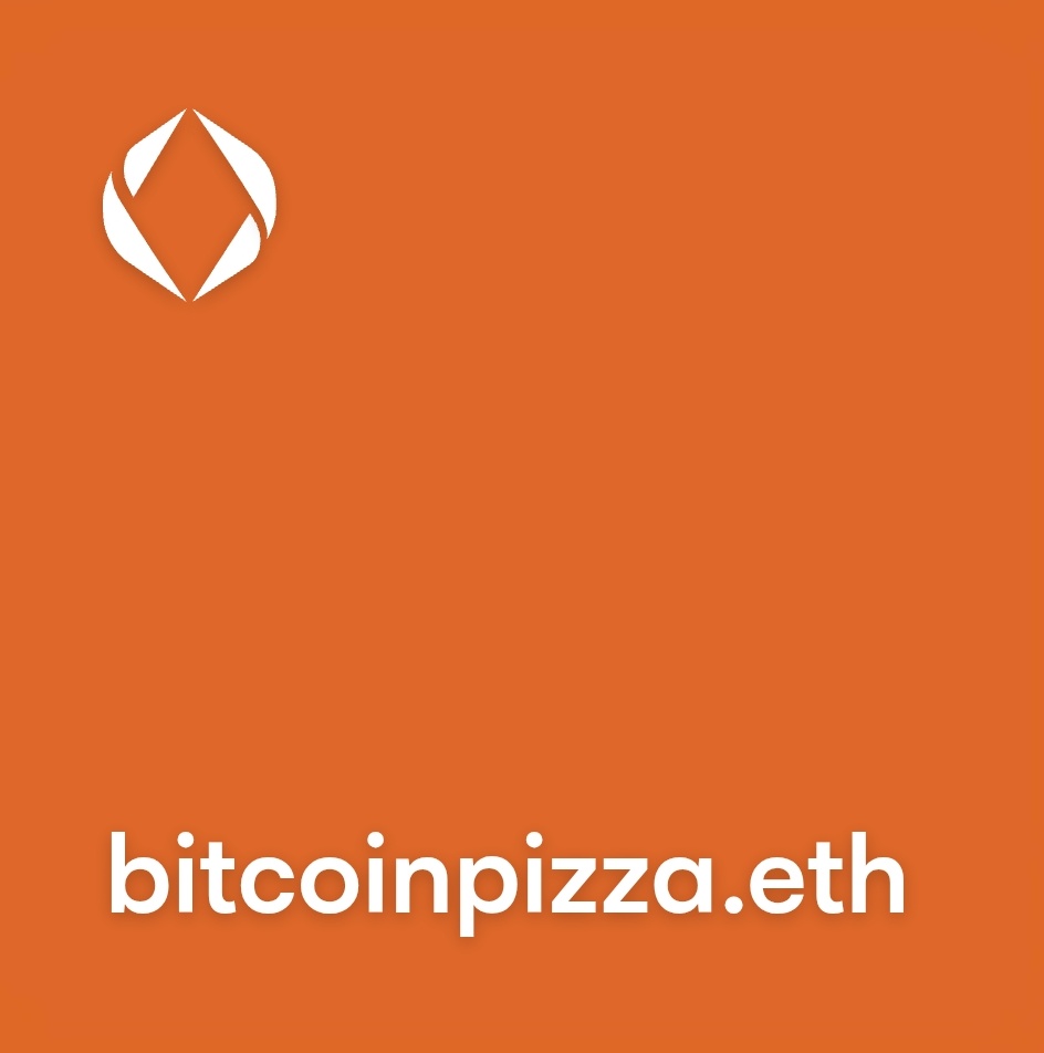 Domainers_eth's tweet photo. Imagine if you could own the first 1/1 NFT of the MOST famous crypto story...

Well, you can.

BitcoinPizza.eth is the first NFT of the Bitcoin Pizza incident!

Minted back in 2017, BEFORE CryptoPunks!

It can't get more historical than this!

Link: https://t.co/qkIhGDtKzE https://t.co/ajvOKVV1hN