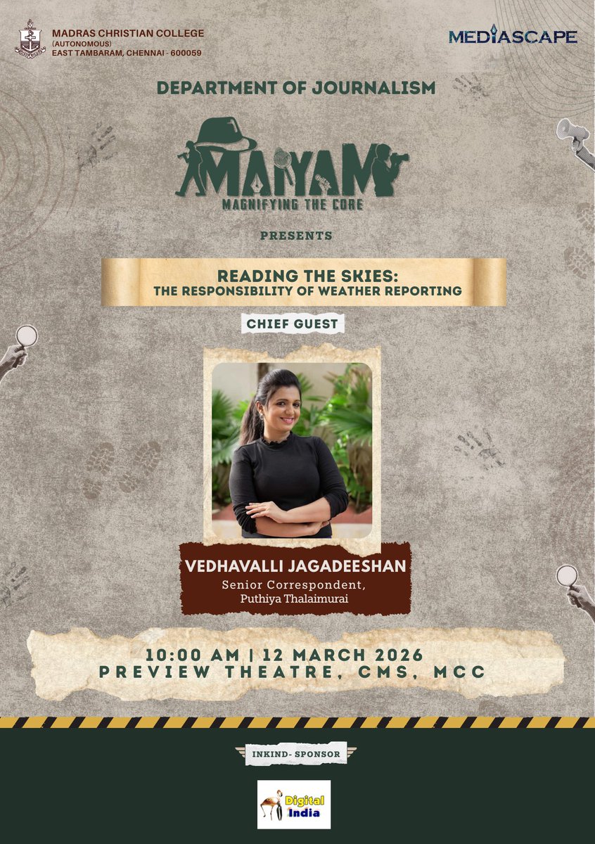 JournalismMcc's tweet image. Not all stories begin on the ground, some begin in the skies. Day 2 of Mediascape Maiyam brings “Reading the Skies: The Responsibilities of Weather Reporting.”

#Maiyam #Mediascape #WeatherReporting #MediascapeMCC #Journalism ReadingTheSkies