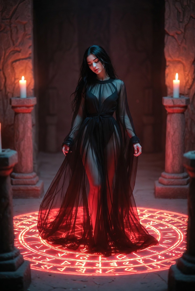 LumenyxArt's tweet image. The symbols glow softly, and the air grows still.

#lumenyx #occultvibes #darkmagic #mysticcircle #cinematicfantasy #shadowritual #visualmystery #gothicaesthetic