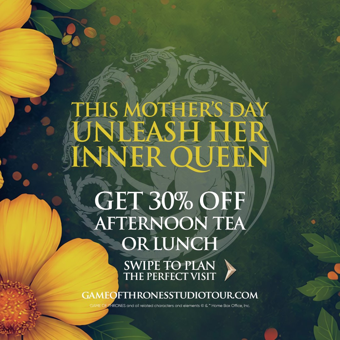 Game of Thrones Studio Tour tweet media