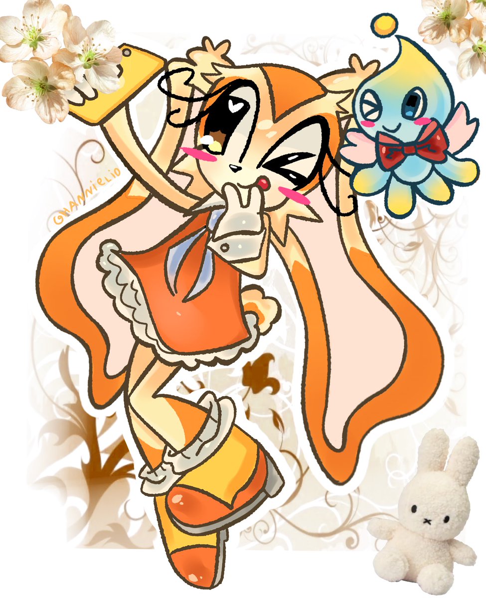 Hannieli0's tweet image. Probably gonna draw honey next but for now enjoy this!

#sonicthehedgehog #cream