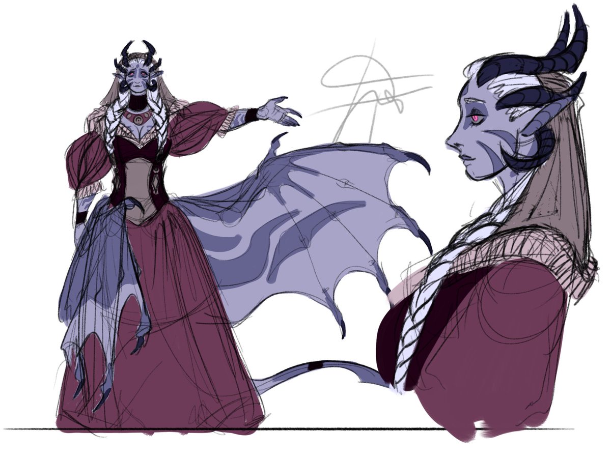 my oc, Mazena, sketchy reference. I think she's great

 #oc #sketch