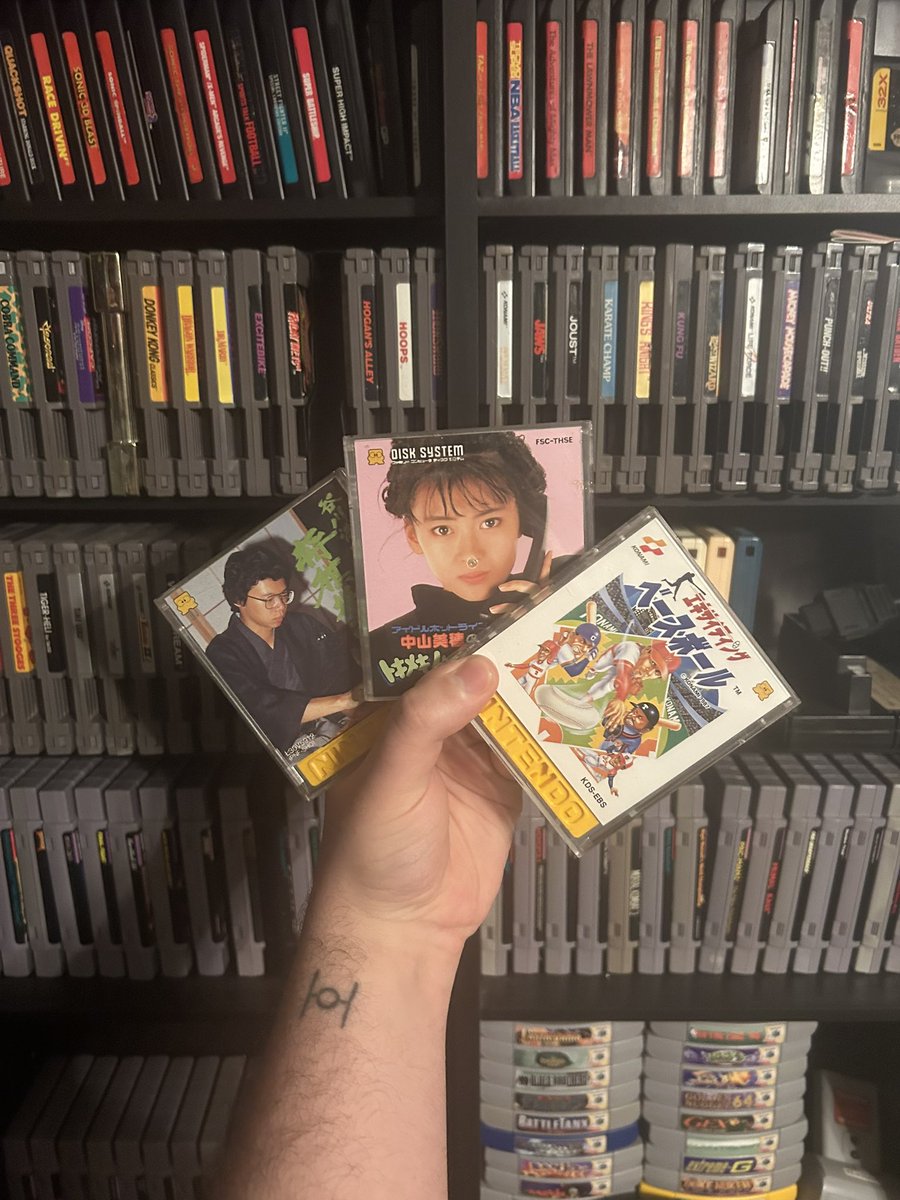 The_retro_pixl's tweet photo. Here’s three Famicom Disk System games that you probably never played before. 

#FamicomDiskSystem #Japanesegames #importgames #videogames #retro #collector https://t.co/X9SQAzPr7G