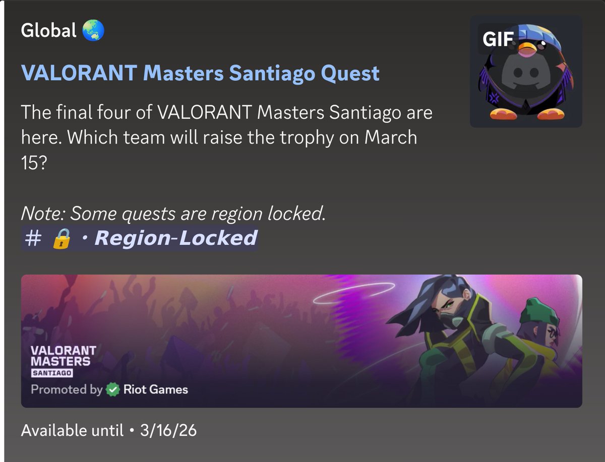 Discord Quest Notifications tweet media