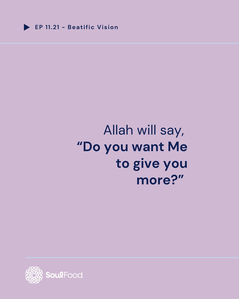 Episode 11.21 - Beatific Vision

Allah ﷻ says, "On that Day ˹some˺ faces will be bright, looking at their Lord." [Quran 75:22-23] In Paradise, the veil will be lifted and nothing is more pleasing than beholding Allah's Noble Countenance.