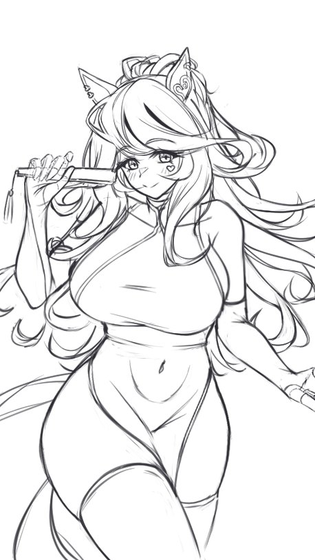 チャイナなラヴズが描きくなったんだってラフ