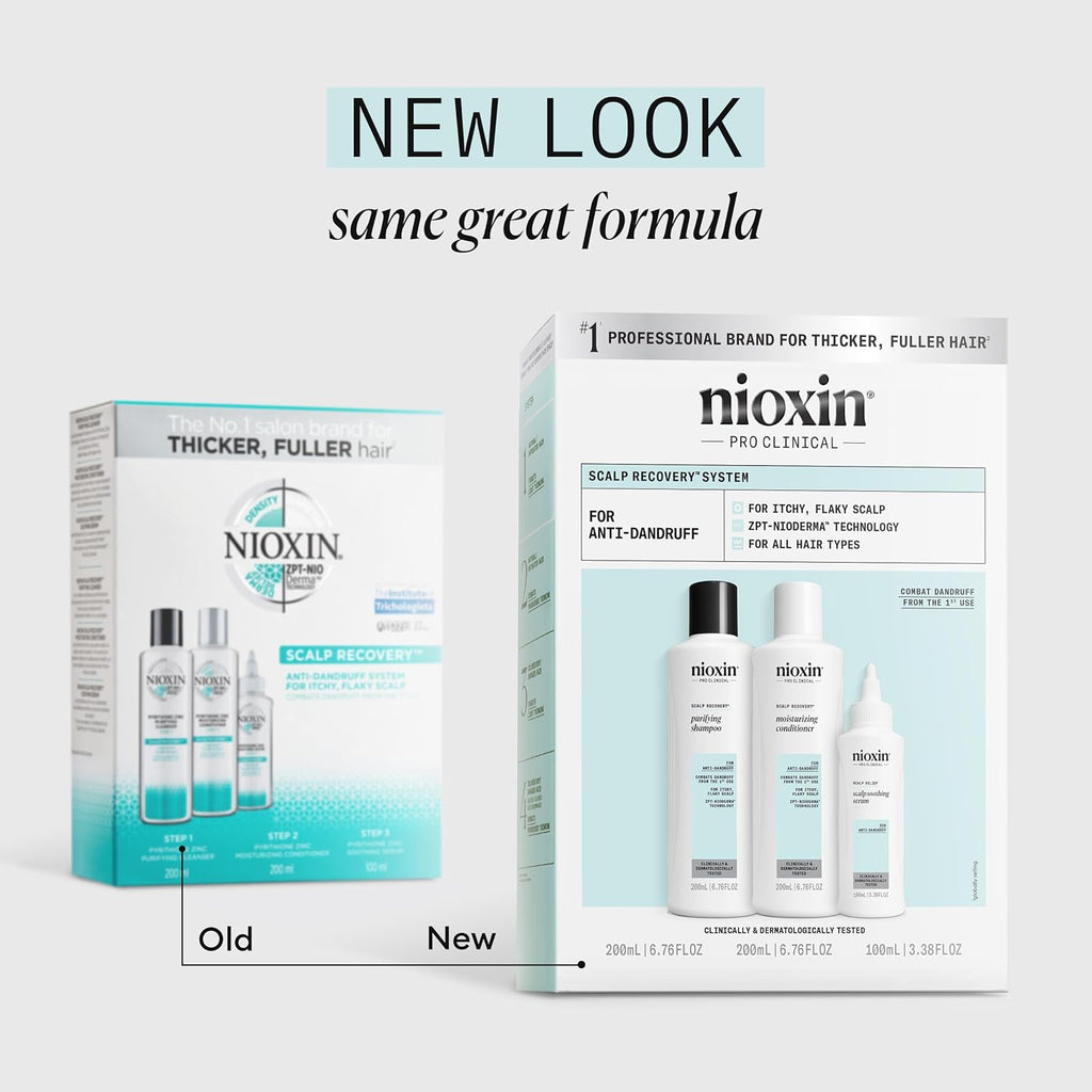ShSalons's tweet photo. Say goodbye to dandruff &amp; hello to healthy hair! 🌿 The NIOXIN Scalp Recovery System Kit tackles dryness &amp; itchiness from the first use. Enhance your hair’s health &amp; maintain moisture balance for just $40.00. Get yours now: https://t.co/jWpVwTV19s #HairCare #Nioxin https://t.co/33szGG6niM