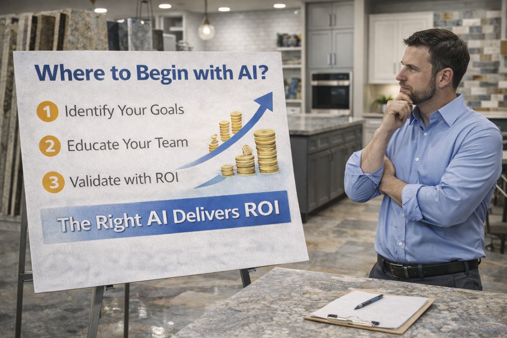 StoneWrld's tweet image. Rich Katzmann from Thryve shares insights on AI in his latest article, focusing on how fabricators can leverage AI for measurable financial results. Take a moment to read it! 

stoneworld.com/articles/95539…

#AI #artificialintelligence #fabrication 
Photos courtesy of Rich Katzmann