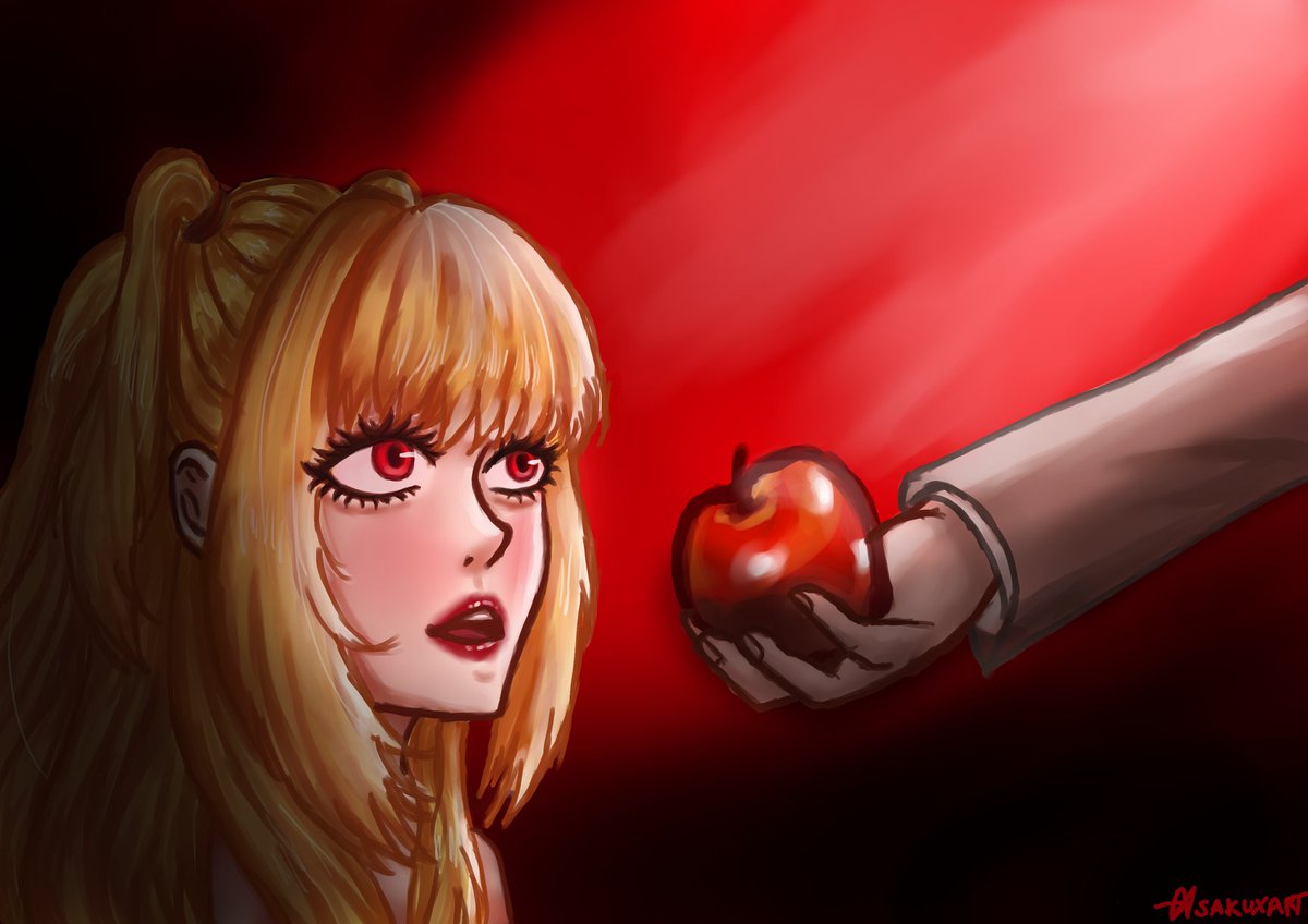 sakuxart's tweet photo. Misa's light 🍎

#deathnote #misamisa #fanart https://t.co/aveYUjE4RI