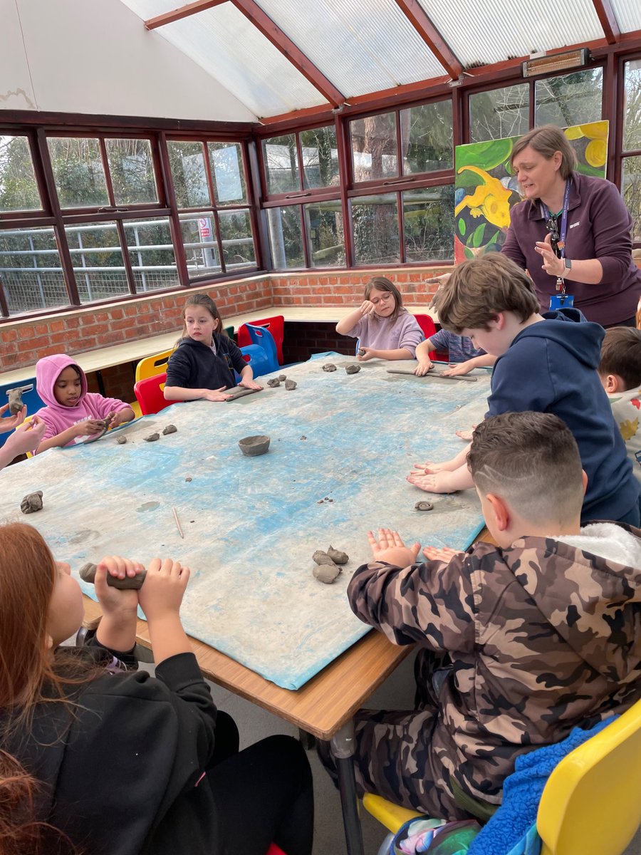 StEdwards_C3's tweet photo. This afternoon, we have made some clay pots, Stone-Age style! https://t.co/LVtGIiWICF