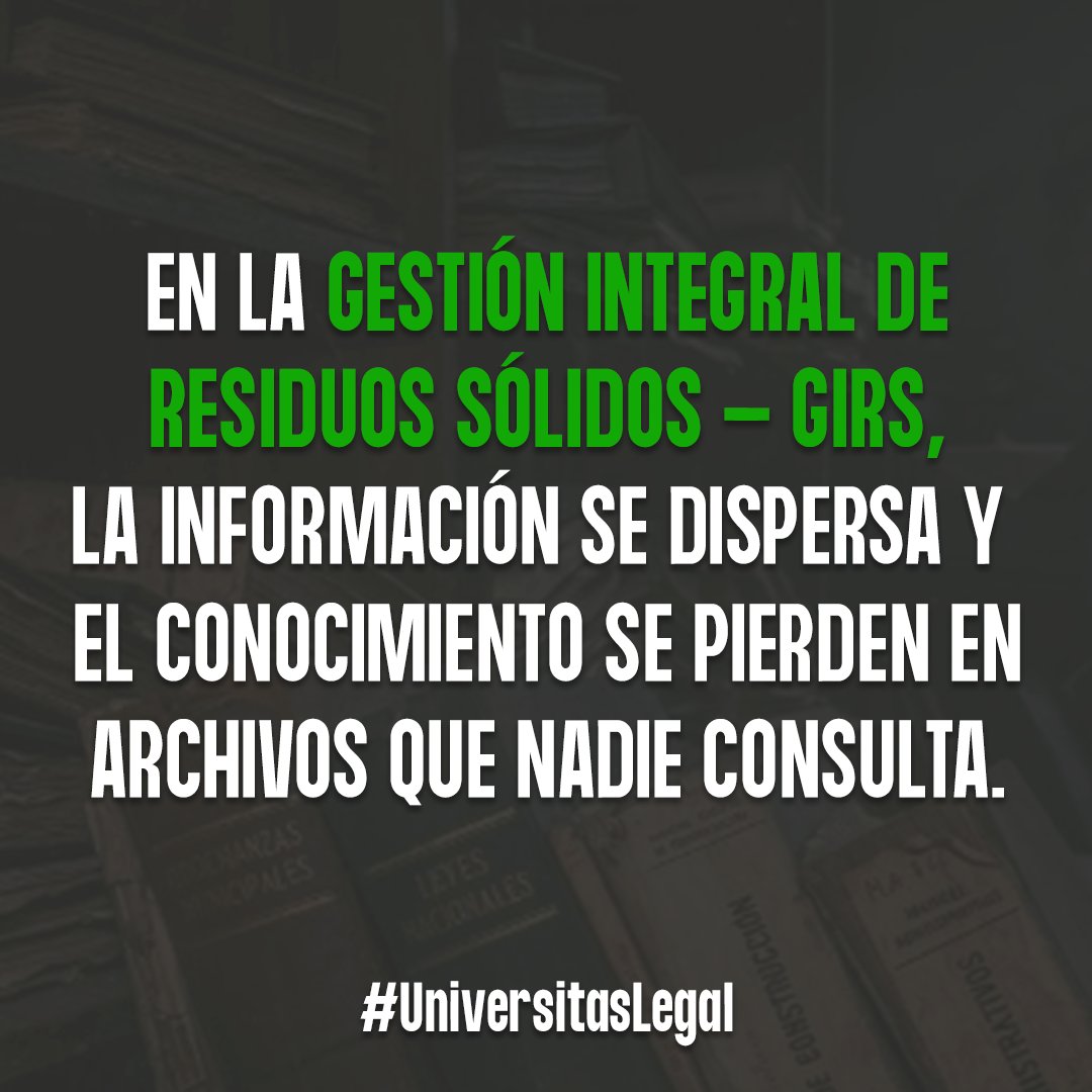 champleve_cell's tweet photo. ¿Dónde mueren 20 años de gestión? 🚮

En la Gestión Integral de Residuos Sólidos - GIRS de Venezuela, la información dispersa es conocimiento perdido.

Decidir sin sustento tiene un costo demasiado alto para tu ejercicio profesional. 🧵 https://t.co/wuRgMz3Crs