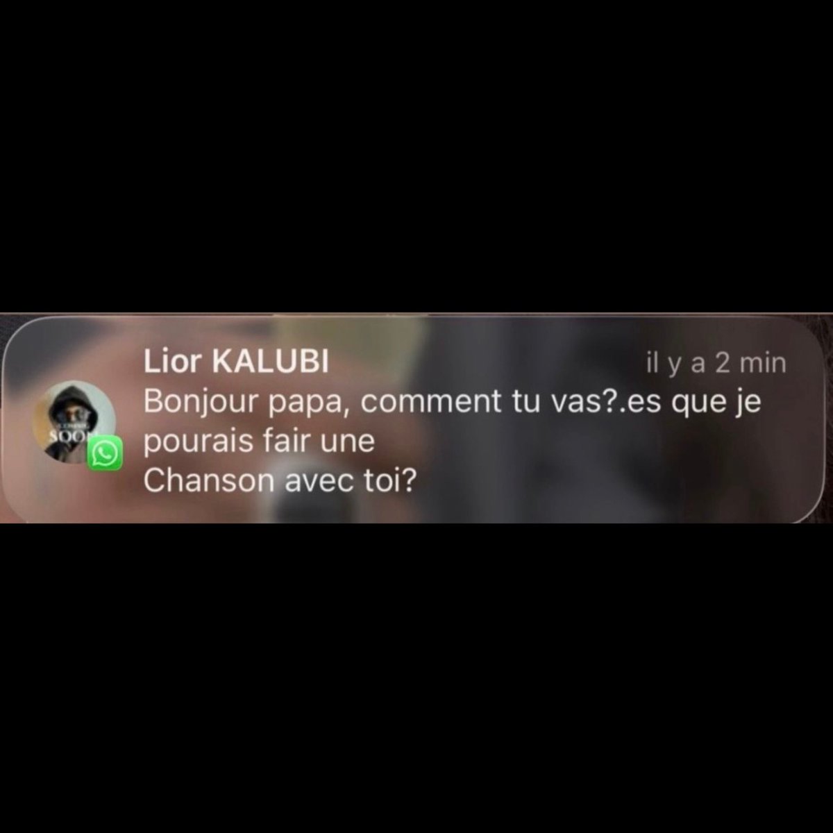 Kulturlesite_'s tweet photo. Quand Damso reçoit un message de son fils qui veut faire une chanson avec lui.. 🥹

🗣️ « Ah la vie.. est imprévisible.

Ça faisait longtemps que je ne m’étais pas senti ému » https://t.co/SwCUdn6q7H