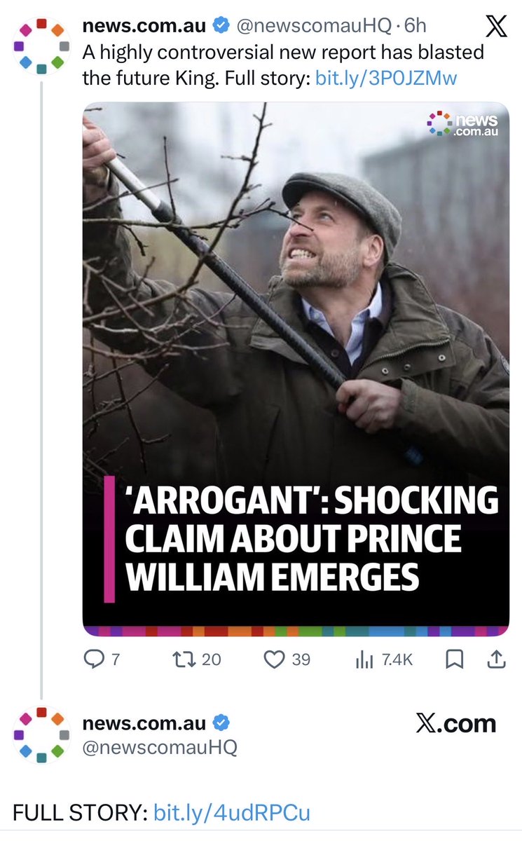 King0243_PJC's tweet image. "Horrible," "arrogant," and "mean."

The exact words being used to describe Prince William in this latest report. 

Is his "chosen one" complex the reason for the absolute breakdown of his family? 

This is a massive blow to his public image. #PrinceWilliam #RoyalNews