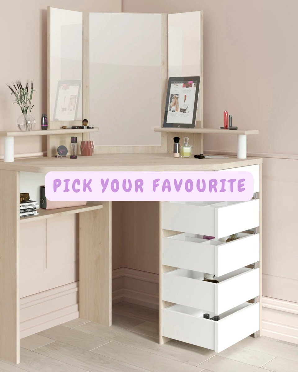 familywindow's tweet photo. What does your dream dressing table look like?

Let us know which one is your favourite!

Save this post for later and start planning your dream space!

#dreambedroom #bedroomideas #deskinspiration #dressingtable #makeuptable https://t.co/0Asm4taHRv