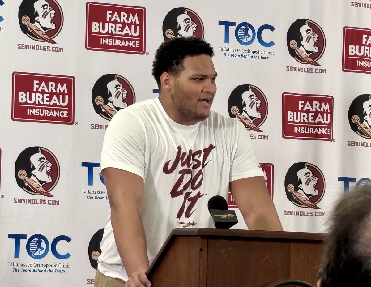 Warchant's tweet photo. OL Andre Otto says he has sacrificed a lot this offseason because he wants to be as good as he can be. Says he hasn’t eaten ice cream in three months, which he says is a long time for him. https://t.co/WIysuP2Csa