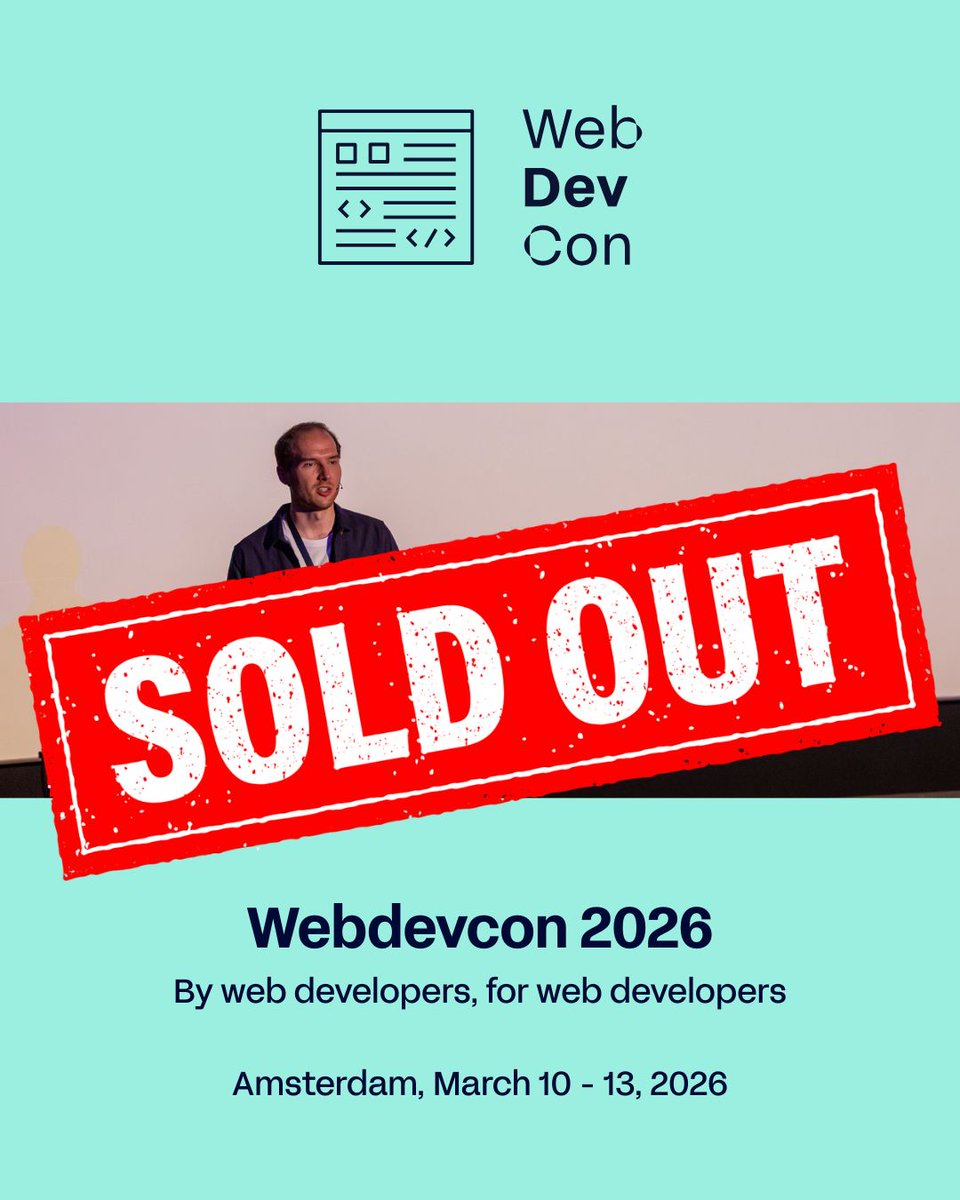 Webdevcon tweet media