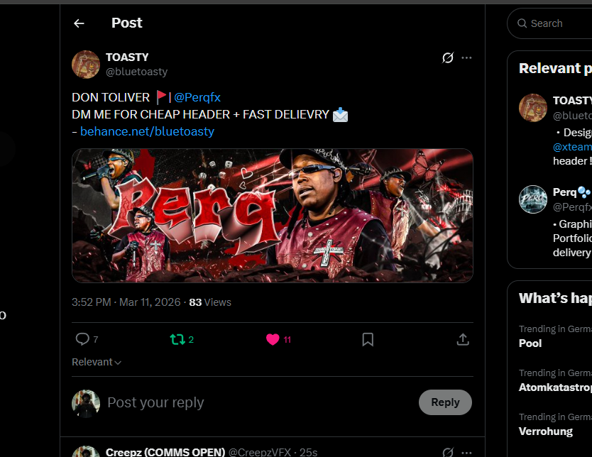 Creepz (COMMS OPEN) tweet media