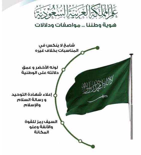 #يوم_العَلم يوم راية التوحيد والعدل والرخاء.