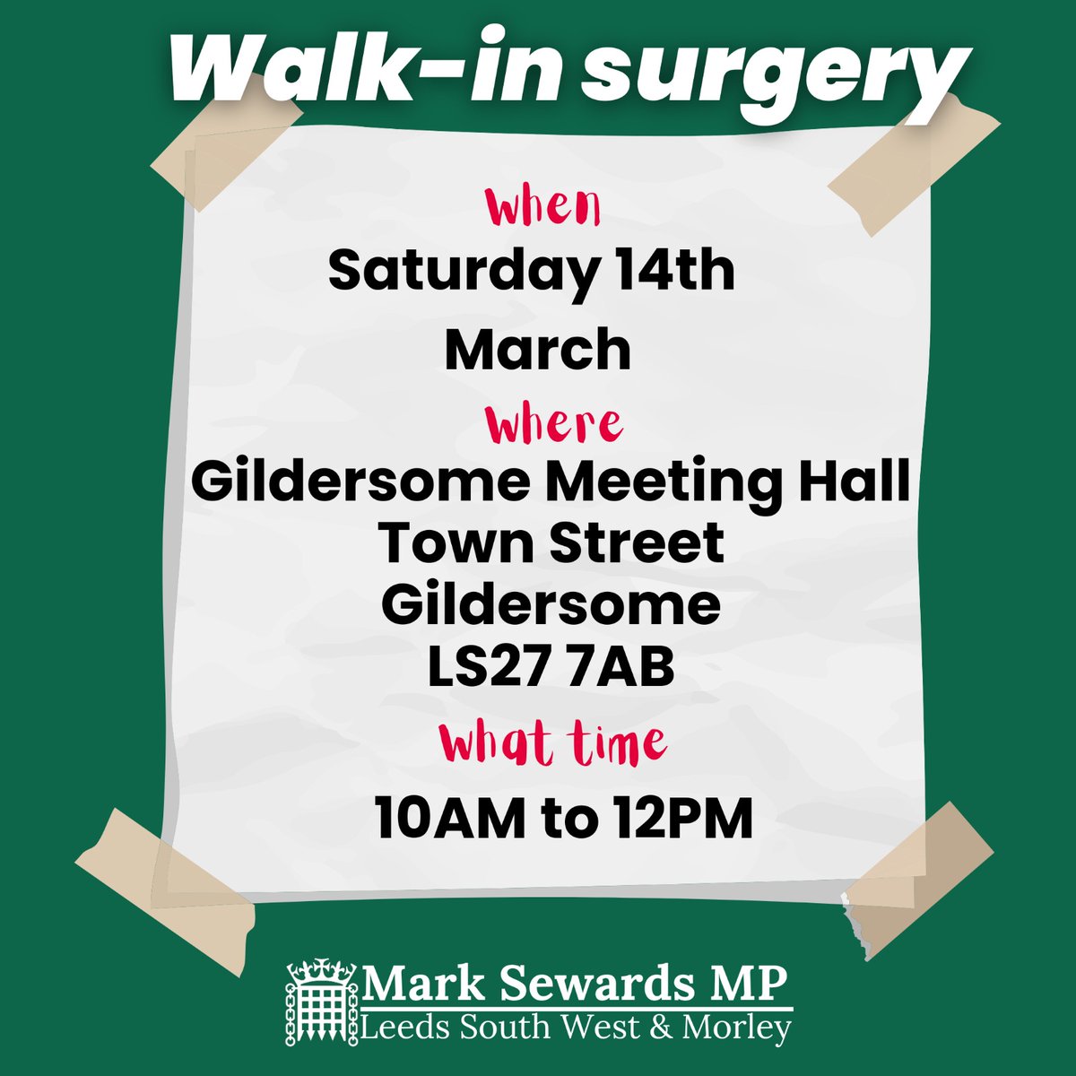 Mark Sewards MP tweet media