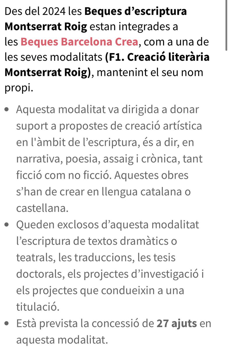 A tot això, que les beques MONTSERRAT ROIG siguin unes beques que es poden concedir per l'escriptura en CASTELLÀ és un sense sentit com una catedral

Ni allò nostre pot ser nostre, tot ha de ser compartit amb l'enemic
