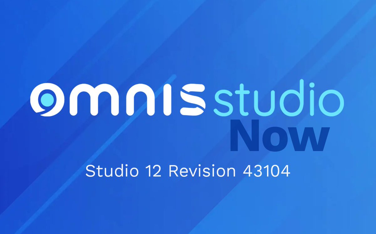 Omnis Studio tweet media