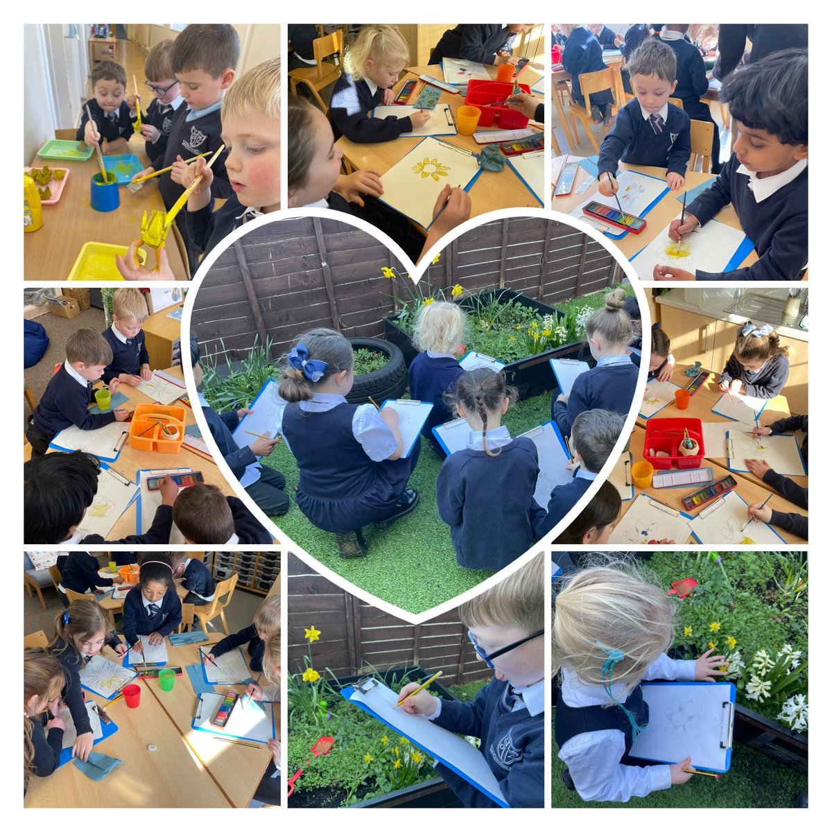 _AshOlol's tweet photo. Spring’s beautiful treasures are blooming around our school! 🌼 We loved observing the daffodils and bringing them to life through drawing and painting. 🎨 #MakeADifference @ololprimary_HT #ScienceOLOL #BSW26 #BritishScienceWeek2026 #artOlol https://t.co/PsjDmA1A0K