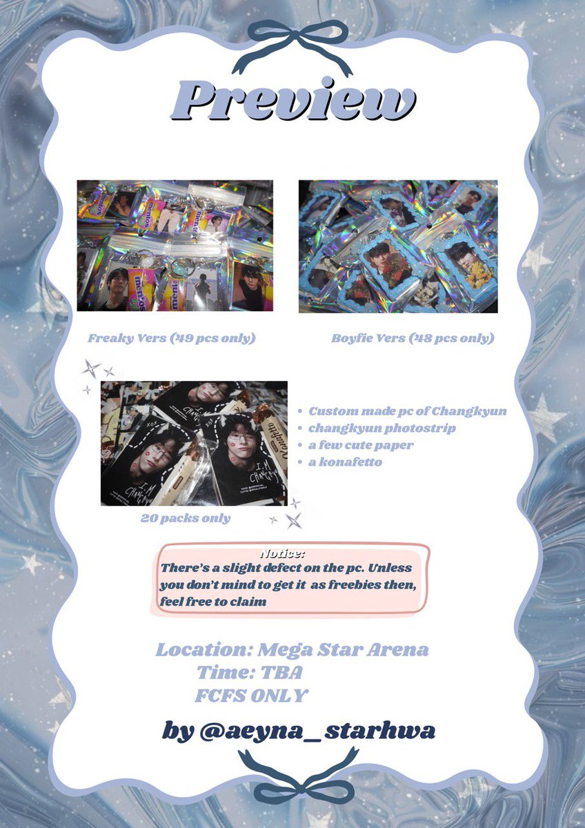 aeyna_starhwa's tweet image. #Freebies preview for #MONSTAXinKL ✨️

📍Mega Star Arena
🗓️ 28 March 2026 (TBA)
x.com/i/status/20314…