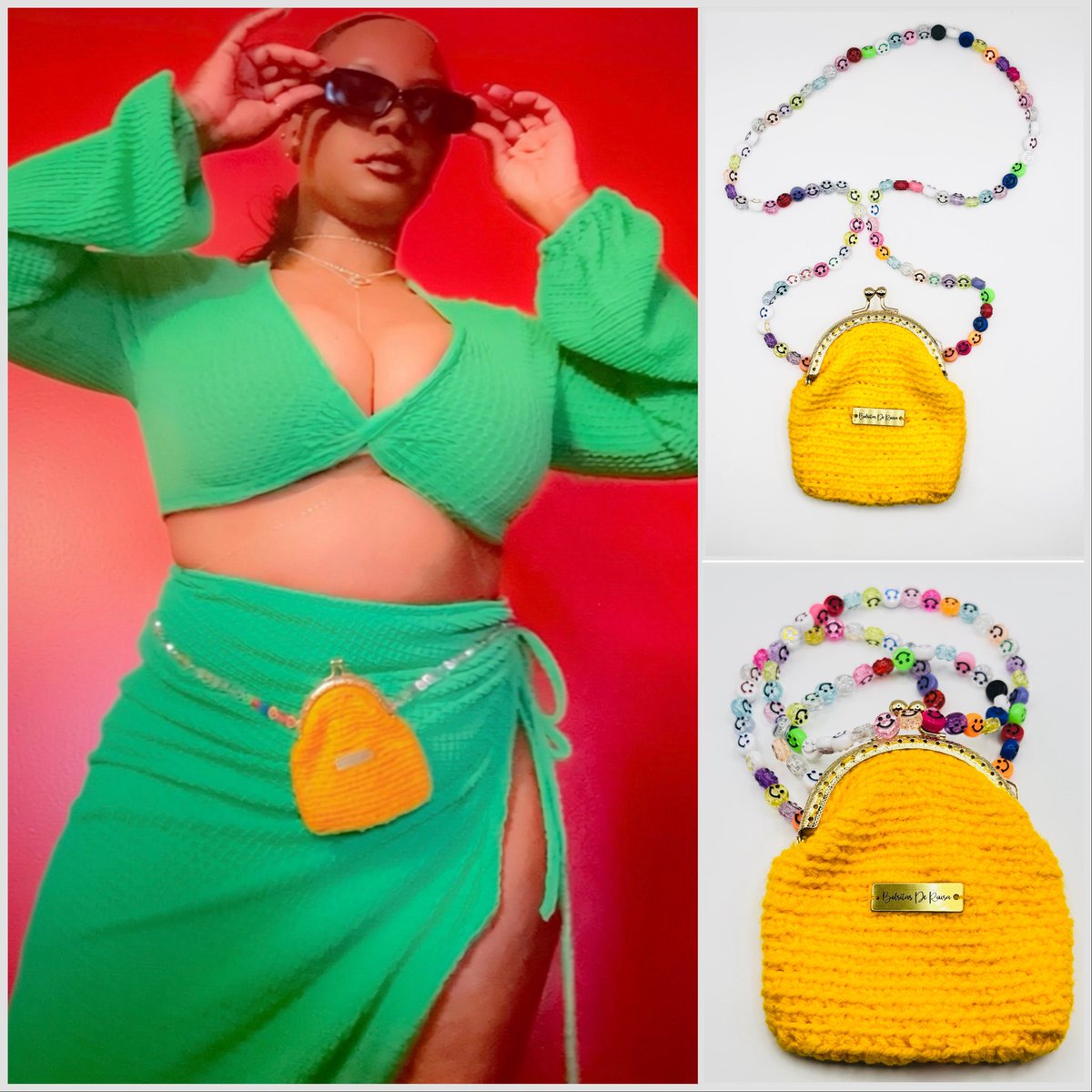 bolsitasderaisa's tweet image. Yellow crochet coin purse with smiley faces chain available now 😃💛
#fypシ゚ #explorepage #handmadecraft