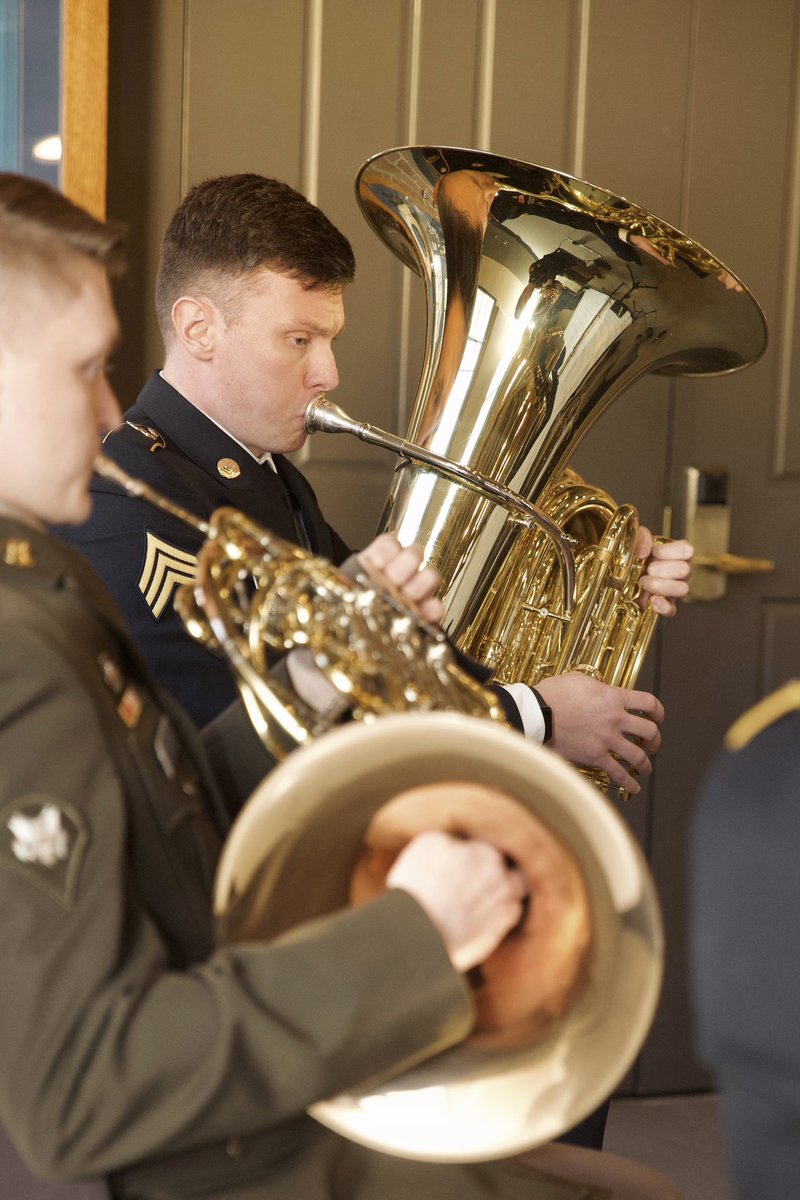34thArmyBand's tweet image. On March 7, Fort Iowa Brass performed at the Officer Candidate School Mentorship Mixer at Camp Dodge. This event takes place each year to give candidates the opportunity to learn &amp;amp; converse with senior leadership. 

@IowaNatGuard 
#OCS #iowanationalguard #armyband #campdodge