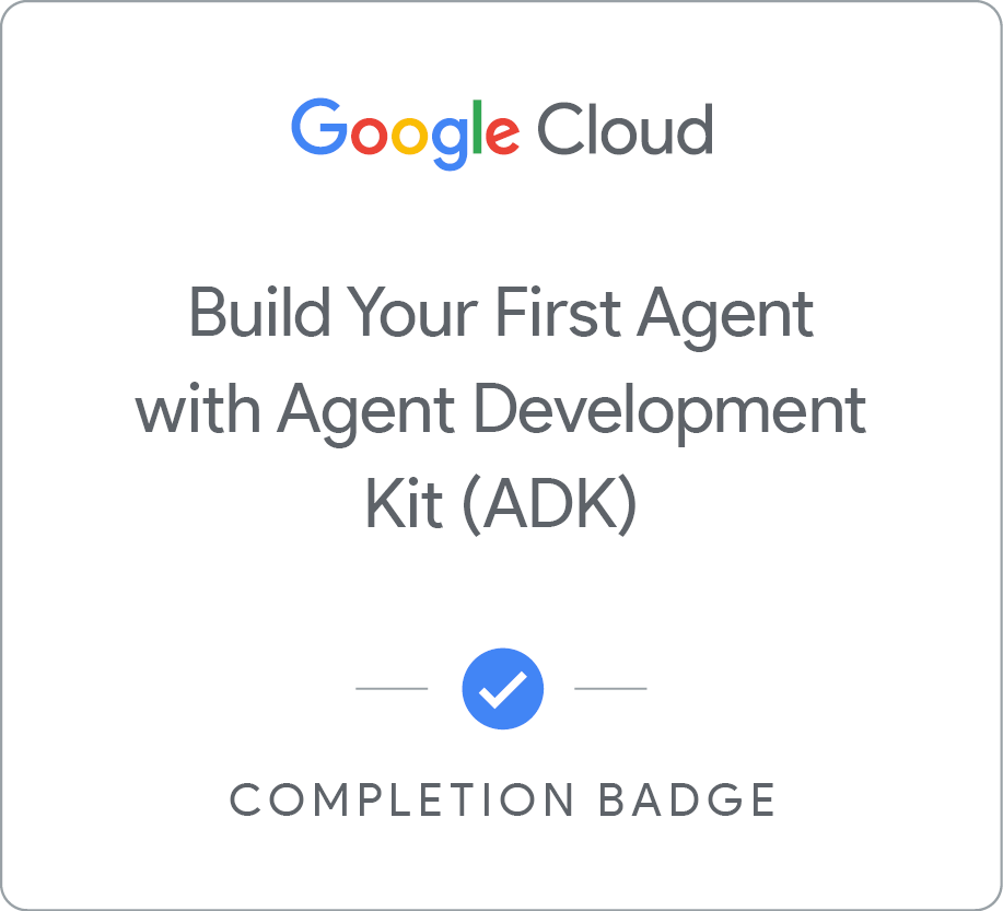 boredabdel's tweet image. Build or Configure and run your first AI Agent 🤖 on #GoogleCloud using Agent Development Kit (ADK)!

This #SkillsBoost course guides you through setting up an ADK development environment, create agents with both Python code 🐍  and YAML configuration, and run them through