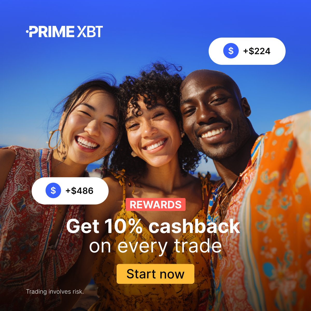 PrimeXBT's tweet image. 🤑 Trade smarter, not harder!

Get 10% cashback on your activity. Deposit, trade, and claim bonuses as you go.

👉 Get started: eng.primexbt.com/43p2wHj

#PrimeXBT #Rewards