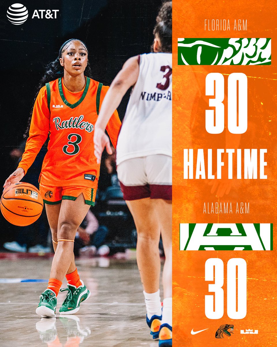 FAMU_WBB's tweet photo. Tied at Half 🐍🔥
FAMU 30 | AAMU 30

#FangsUp https://t.co/YeYOVZWilB