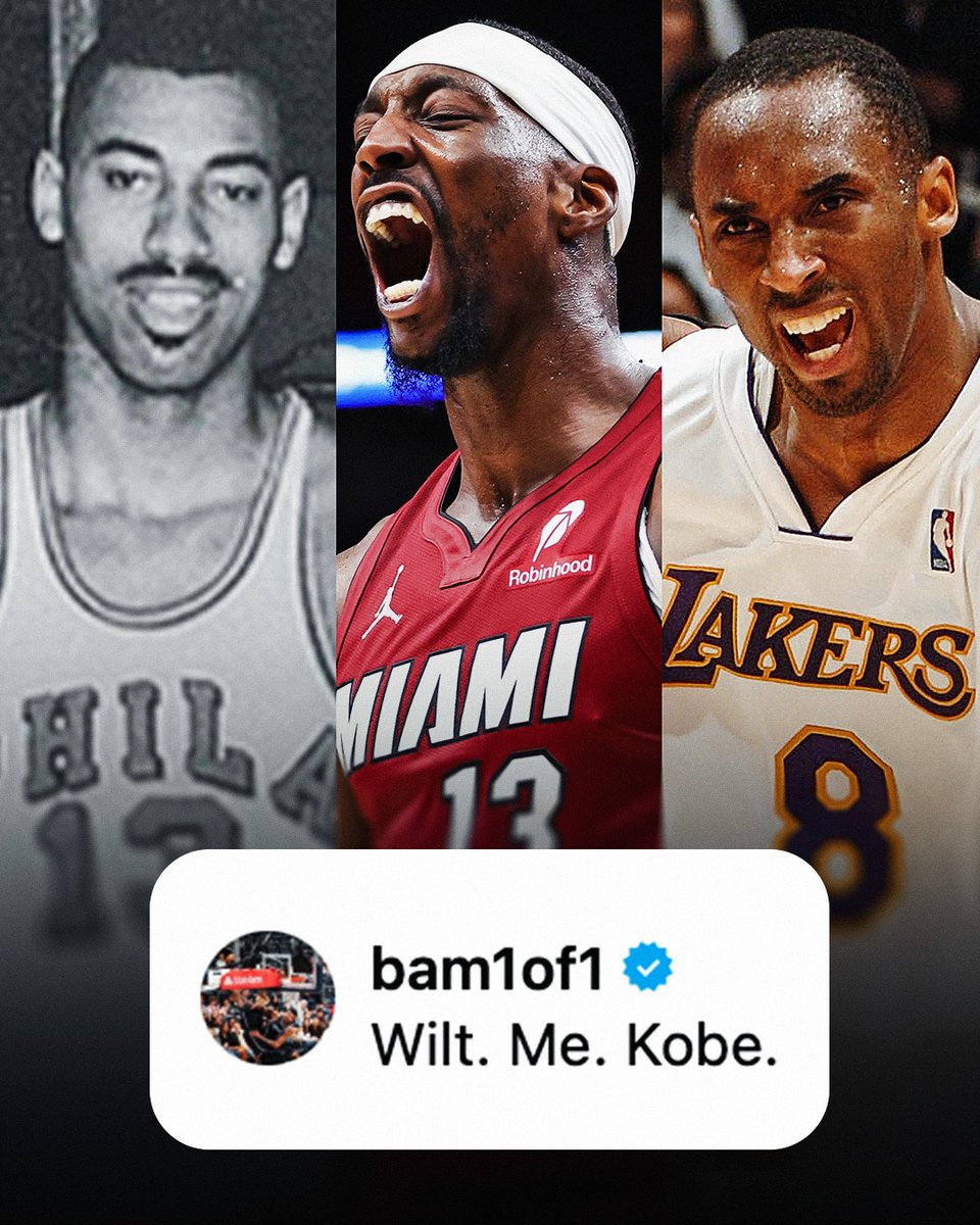 The 80+ point club.

Wilt: 100 PTS
Bam: 83 PTS
Kobe: 81 PTS

(via: bam1of1/IG)