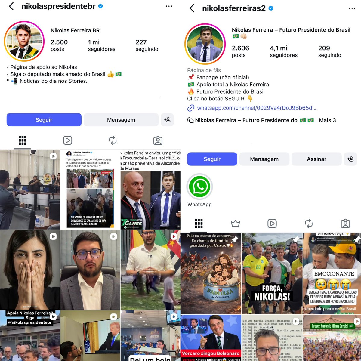 ojuniorjapa's tweet photo. E por falar em perfis, os próprios perfis de apoio ao Nikolas expõem qual é o objetivo de todo esse trabalho.

No fim do dia o bolsonarismo é o único movimento verdadeiramente orgânico. 

Bolsonaro é o único político que tem o verdadeiro engajamento orgânico e não sabor orgânico. https://t.co/JIt2ghnqYM