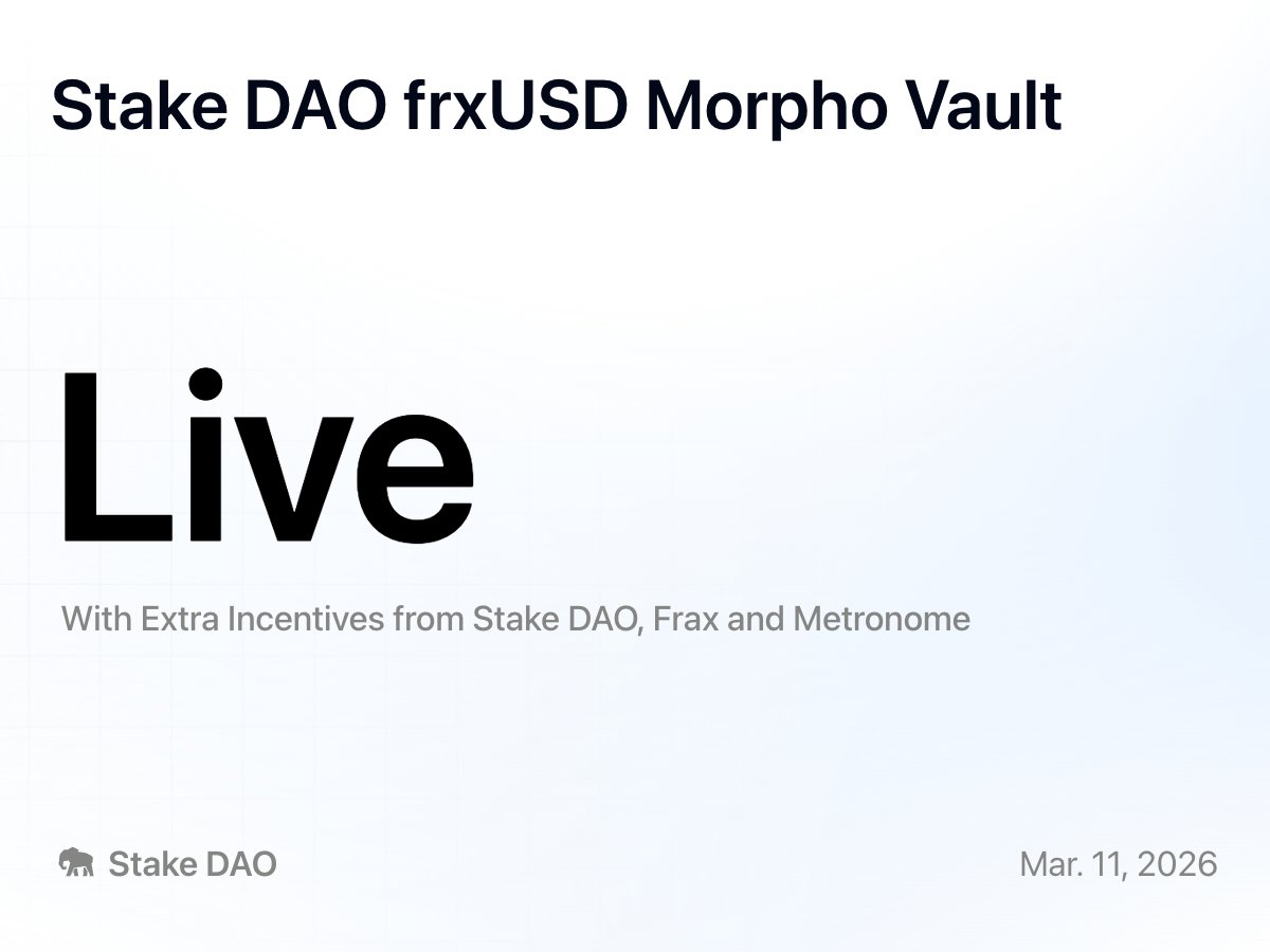 Stake DAO tweet media