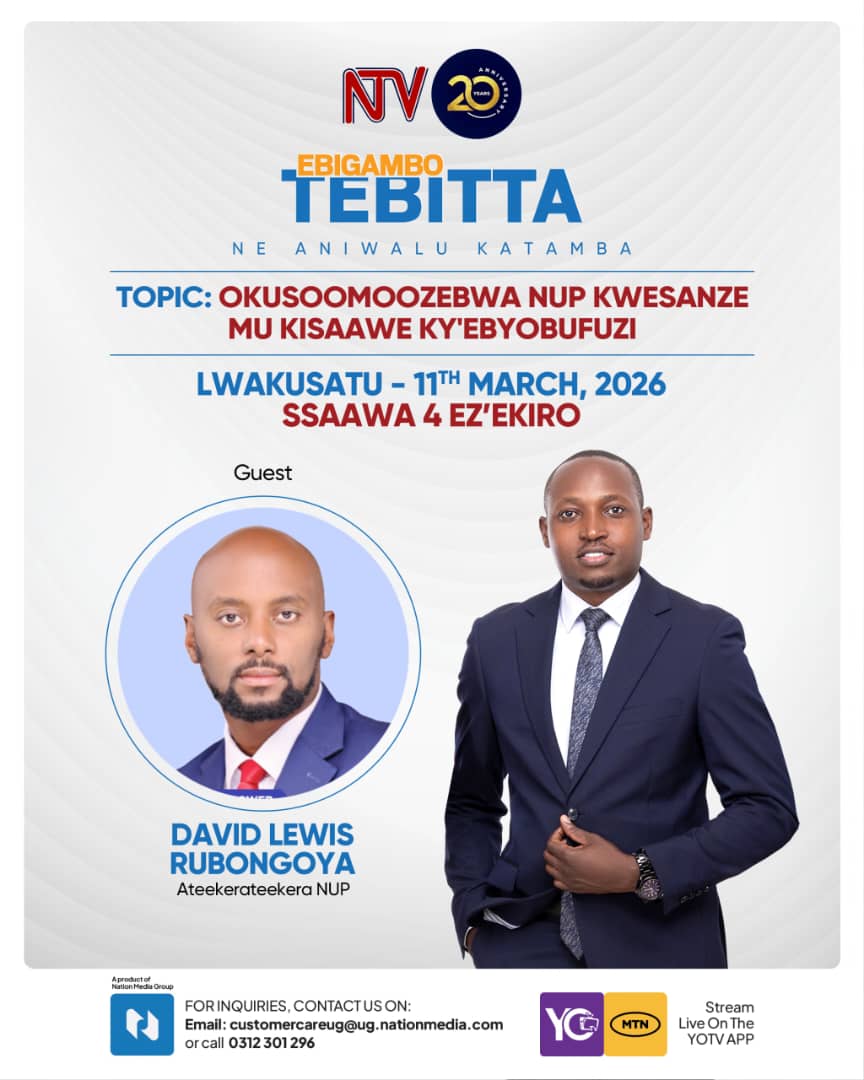 DavidLRubongoya's tweet photo. Tonight on @ntvuganda with @AniwaluKatamba. https://t.co/B7vEeolBbM
