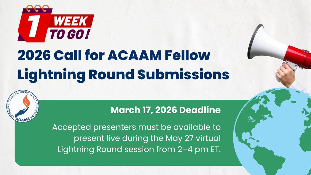 American College of Academic Addiction Medicine tweet media