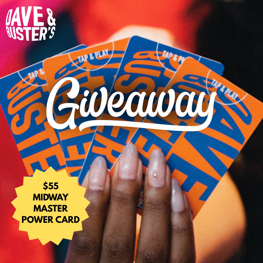 ABQLive's tweet image. We are giving away a $55 Midway Master Power Card to be able to use at Dave &amp;amp; Busters!
Please visit our Instagram page for the rules on how to enter.

#abqlive #dandb #daveandbustersabq #abqtodo #abqgiveaway