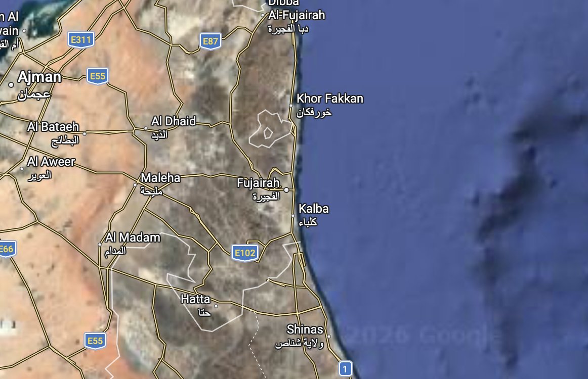 cirnosad's tweet photo. Maersk suspends shipping to Oman.

Meanwhile. A source in Abu Dhabi just told me that all the ships in the port of Fujairah are planning to evacuate.

My stomach hurts, something huge is going down soon. 😔 https://t.co/rUveGyRKy5