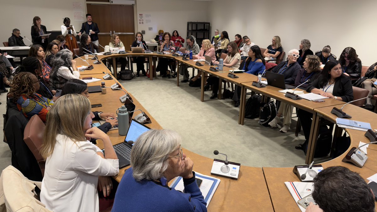 Iniciando evento “Acceso a la justicia y trabajo de cuidados: una propuesta desde América Latina para una agenda global” en la #CSW70 con la participación de Verónica Montúfar <a href="/montufarve/">Verónica Montúfar</a> de <a href="/PSIglobalunion/">Public Services International @psiglobalunion.bsky</a>