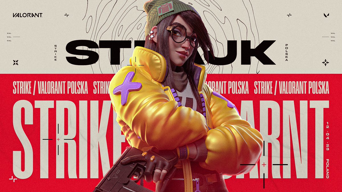 Made this key visual for a Polish Valorant tournament called STRIKE.

Really enjoyed exploring a bold competitive style for this one.