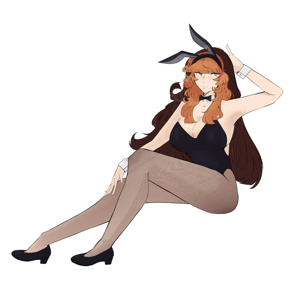 doing this was lots of fun... we may see more bunnysuit mel soon... this, too, is a mecha reference. ☺️

#oc