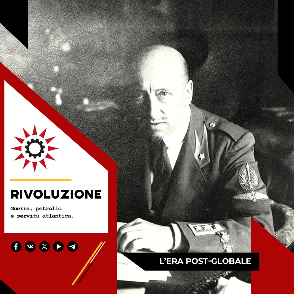 ⚔️ Dugin: “#Trump is the Great Destroyer"

The masks are falling.

What #Gabrieledannunzio denounced,
what #JuliusEvola foresaw,
what #Dugin names today:

a collapsing Atlantic order.

From war to oil to financial power 💰

🔥 Full here: shorturl.at/6aXDY

#WWIII #IranWar