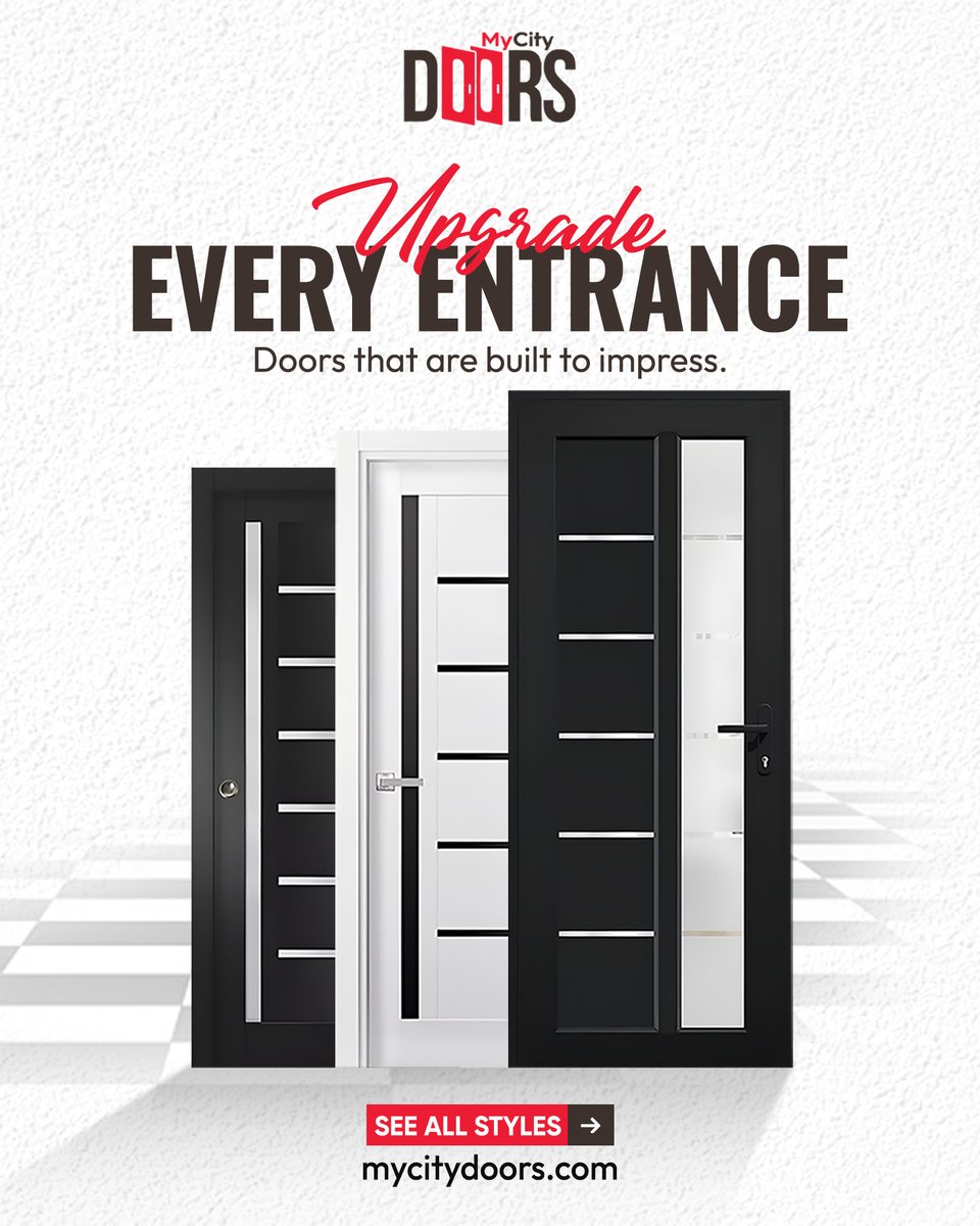 MyCityDoors's tweet image. What if your door could transform your home in an instant? 🚪 The perfect entrance makes every guest stop and stare. European elegance meets modern innovation—your style announcement before they step inside.

Ready to upgrade? ✨🏡

#ModernDoors #EuropeanDesign #HomeUpgrade