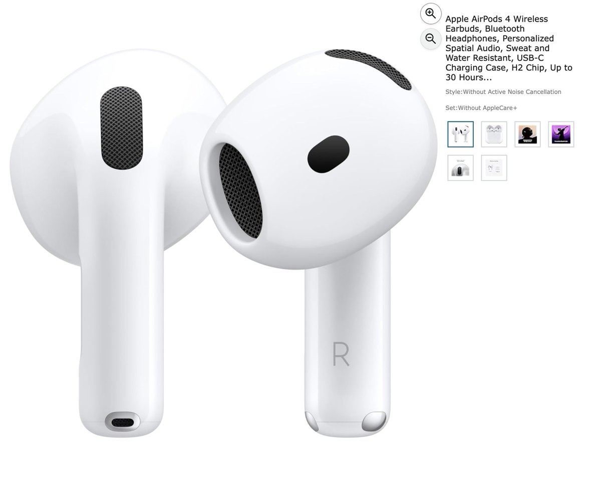 Apple AirPods 4 without ANC

$99 Shipped (Retail $129)

amzn.to/4s1rOor

#Ad