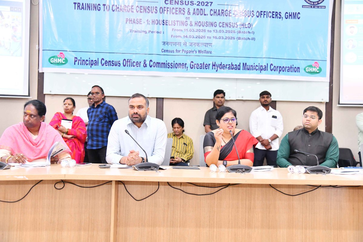 Director of Census Operation Smt. Bharati Hollikeri Garu, inaugurated a ...