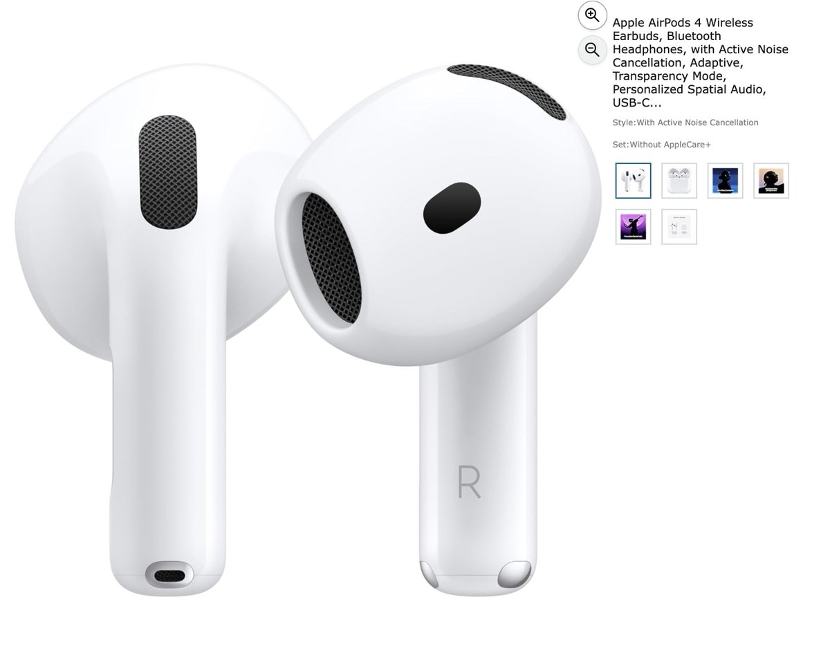 Apple AirPods 4 with ANC

$119 Shipped (Retail $179)

amzn.to/4bDuP8E

#Ad