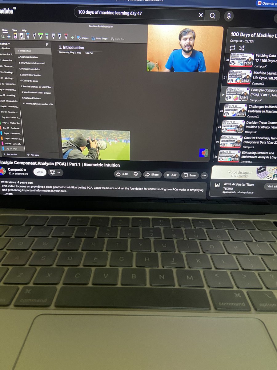 prathamiscoding's tweet photo. Day 47 - Becoming an AI/ML Engineer 
- 9 to 5 college
- principle component analysis(pca) part 1
- learned what is pca, geometric intuition and why variance is important 
- solved one leetcode problem https://t.co/OFfMEZA1xL
